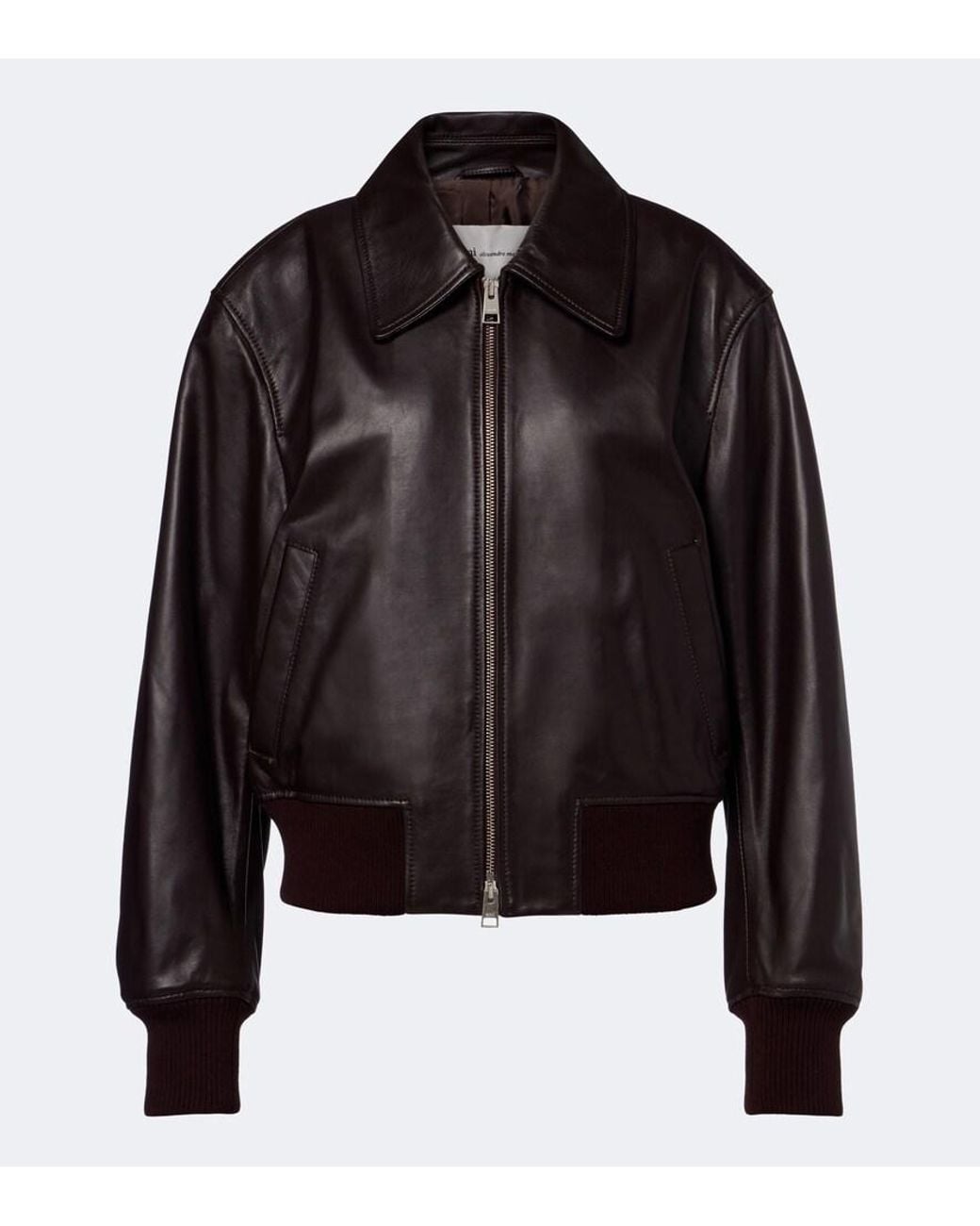 AMI Black Leather Jacket