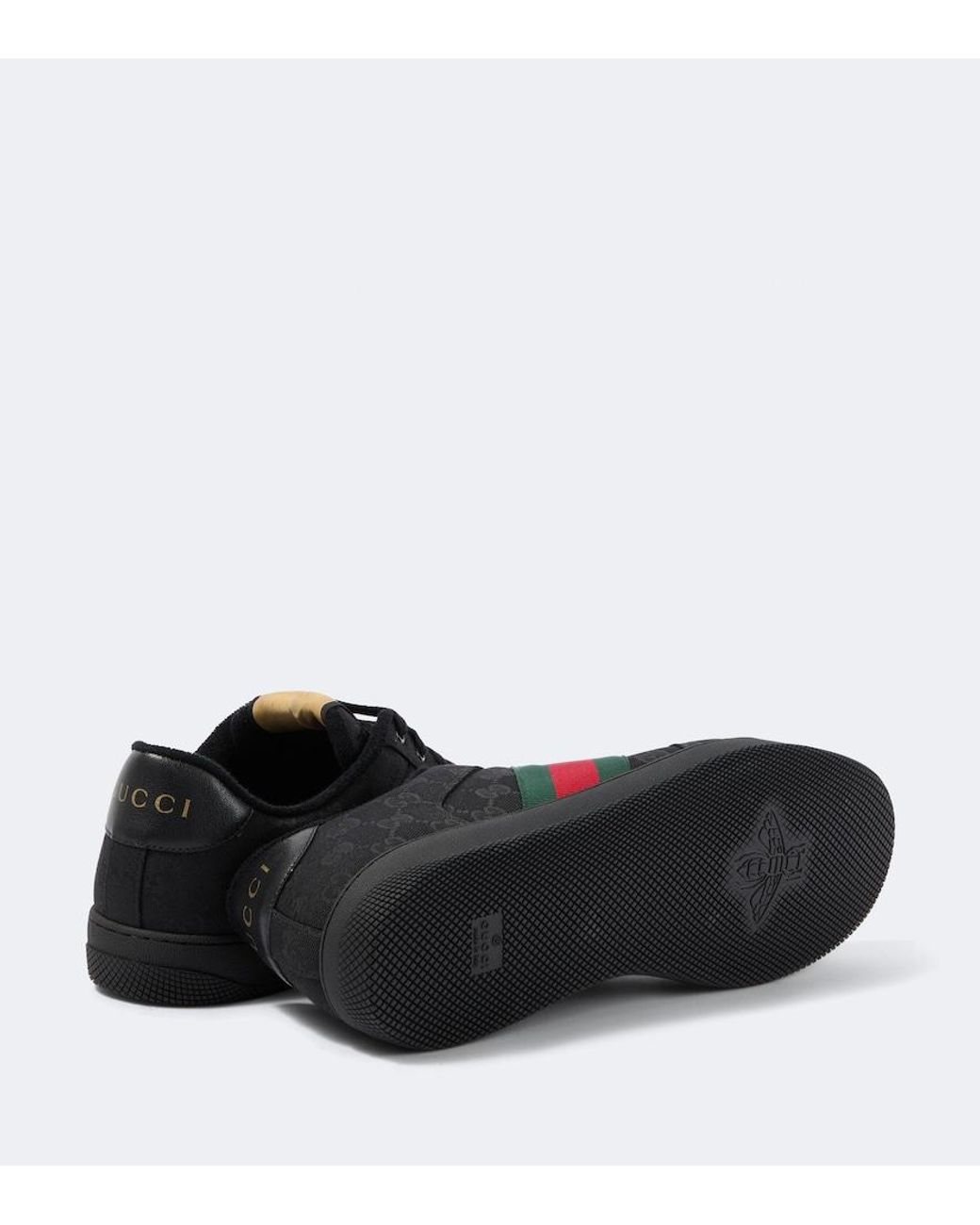 Gucci Black Screener Gg Canvas Sneakers for men
