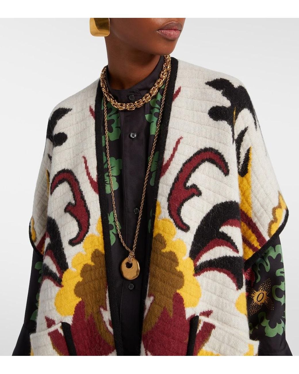 LaDoubleJ Multicolor My Power Patterned Cape