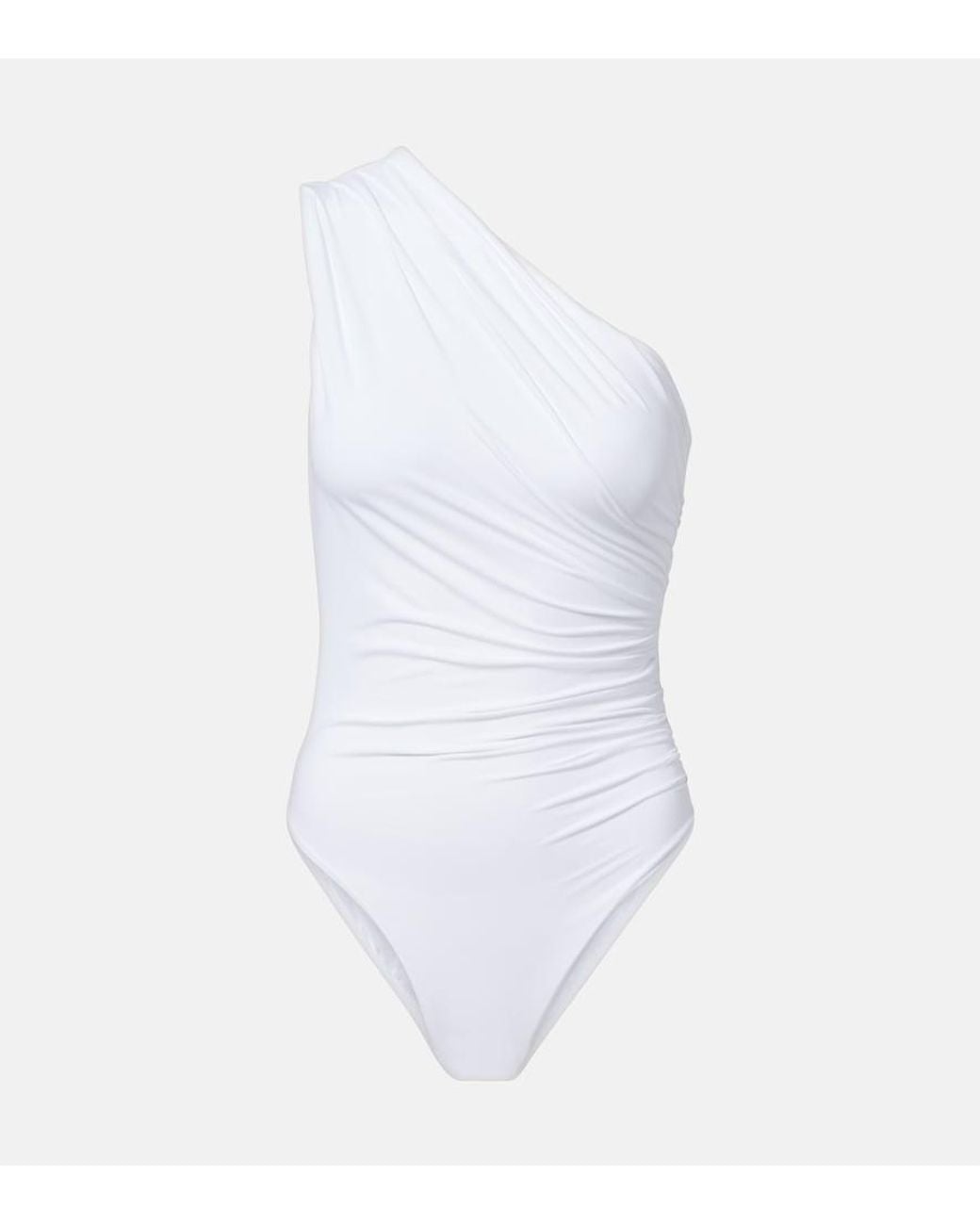 Melissa Odabash White Arizona One-Shoulder Swimsuit