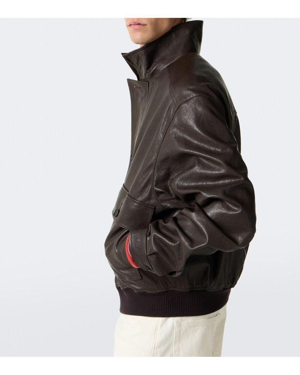 Auralee Lederjacke in Black für Herren