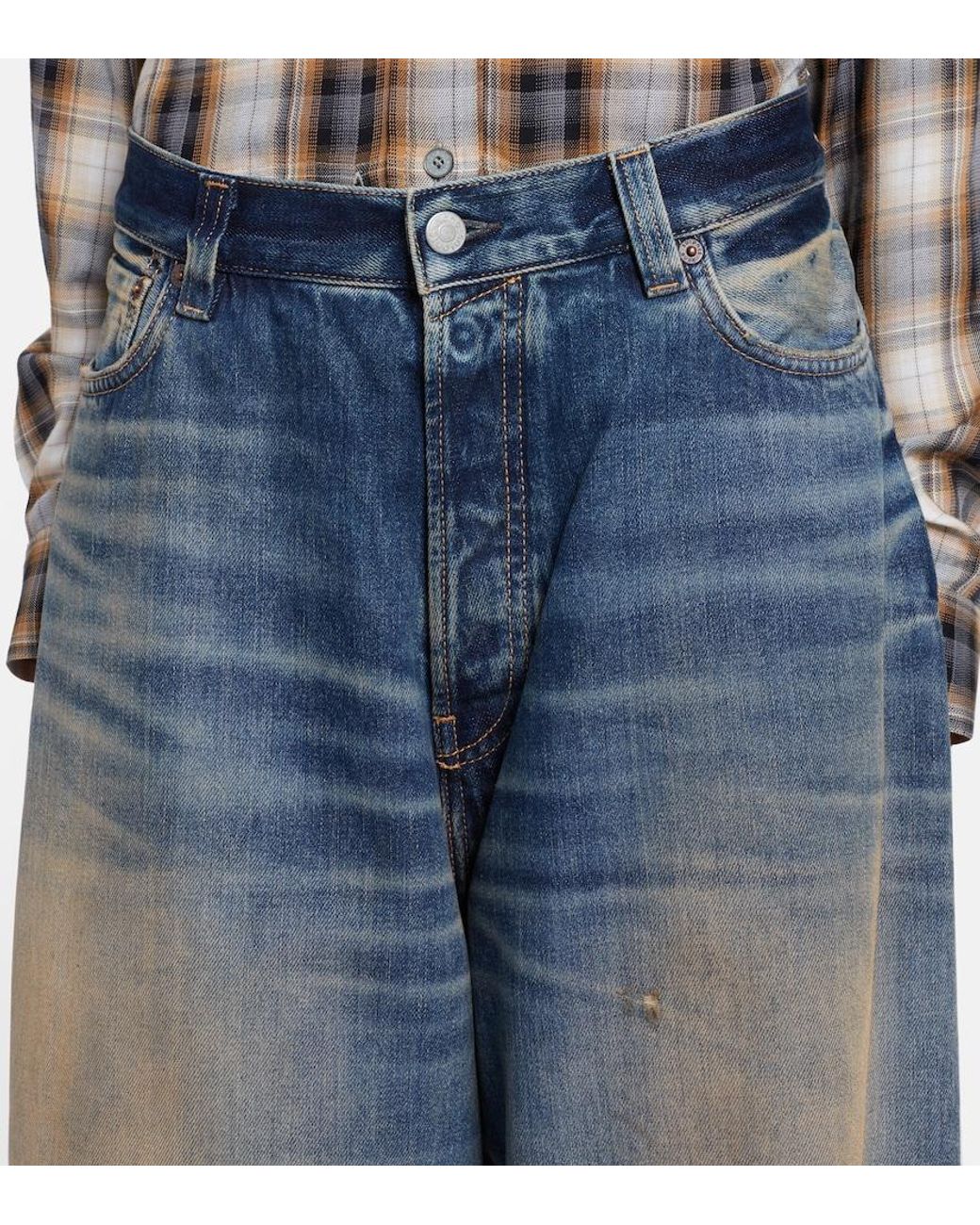 Acne Blue U Rocka Wide-Leg Jeans