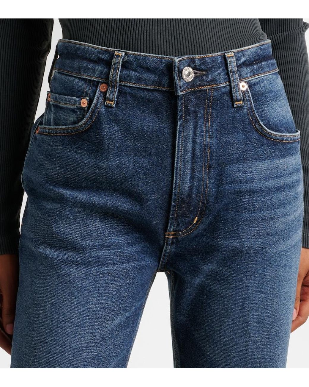 Citizens of Humanity Blue Zurie Straight Jeans