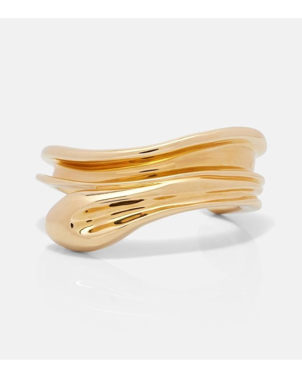 Chloé Metallic Sculpt Cuff Bracelet