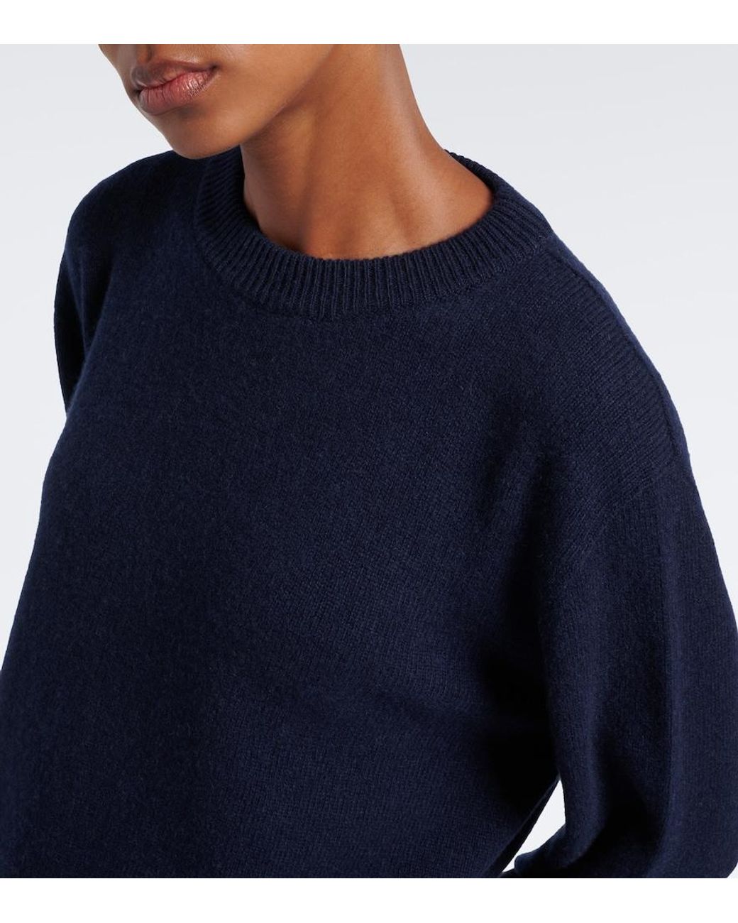 The Row Blue Sibem Wool And Cashmere Sweater