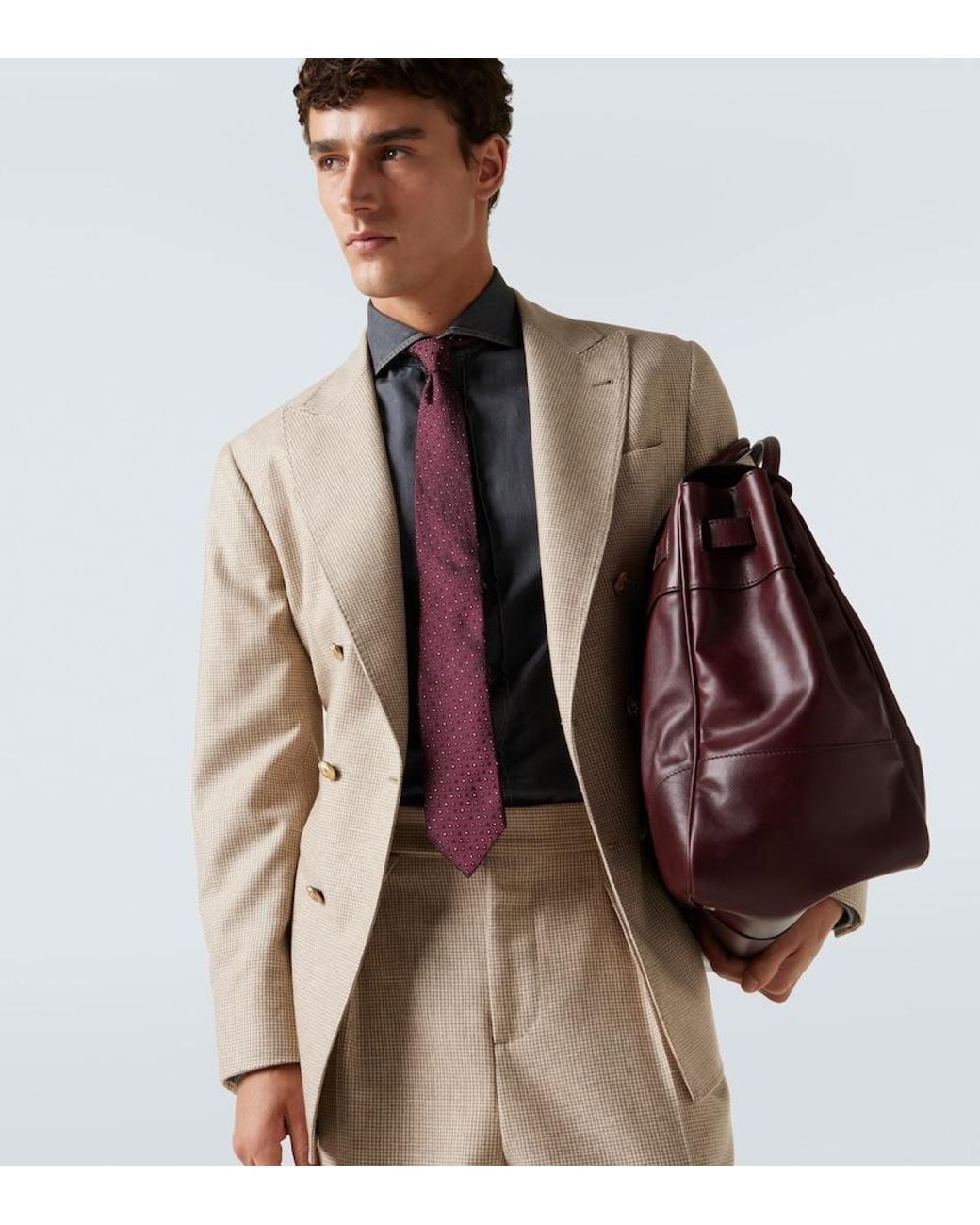 Cravatta di Brunello Cucinelli in Red da Uomo