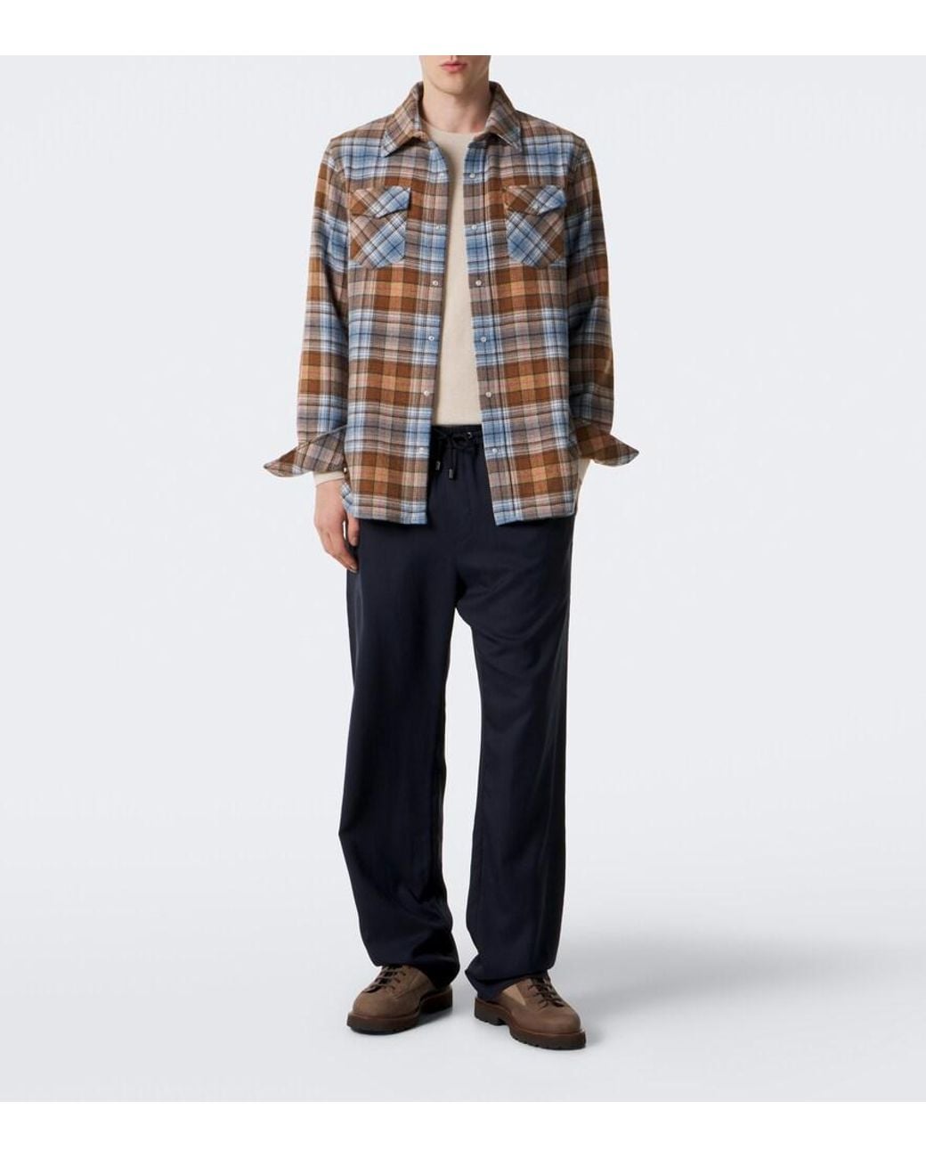 God's True Cashmere Blue Soul Cashmere Wide-Leg Pants for men