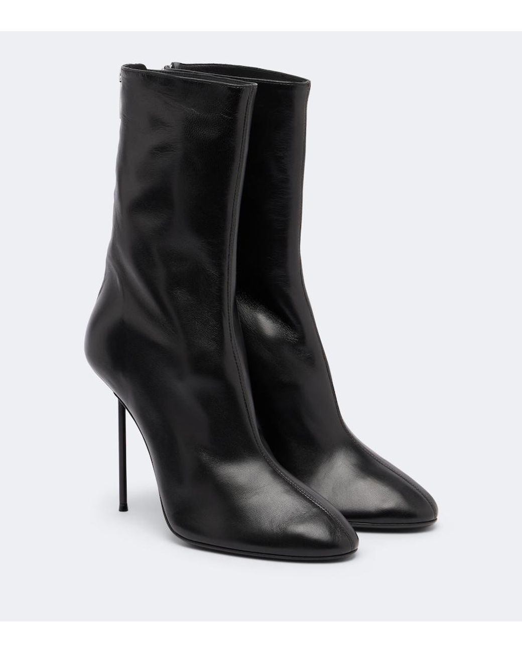 Paris Texas Black Lidia Leather Ankle Boots