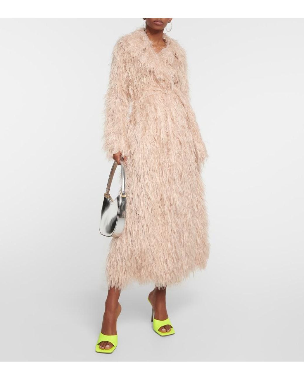 AMINA MUADDI Yellow Laura Leather Mules