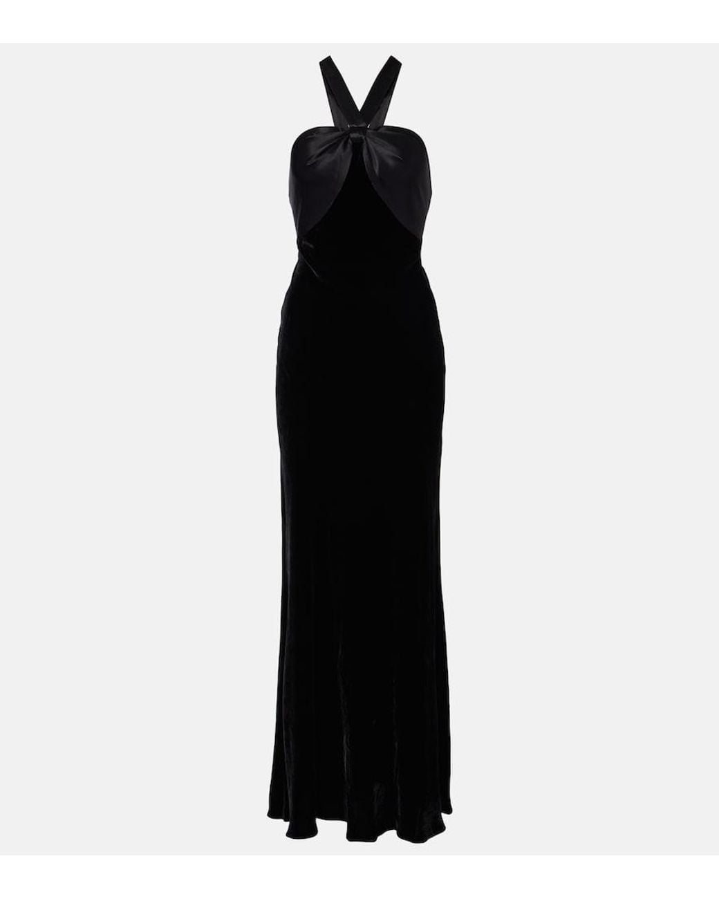 Rixo Black Losanna Maxi Dress
