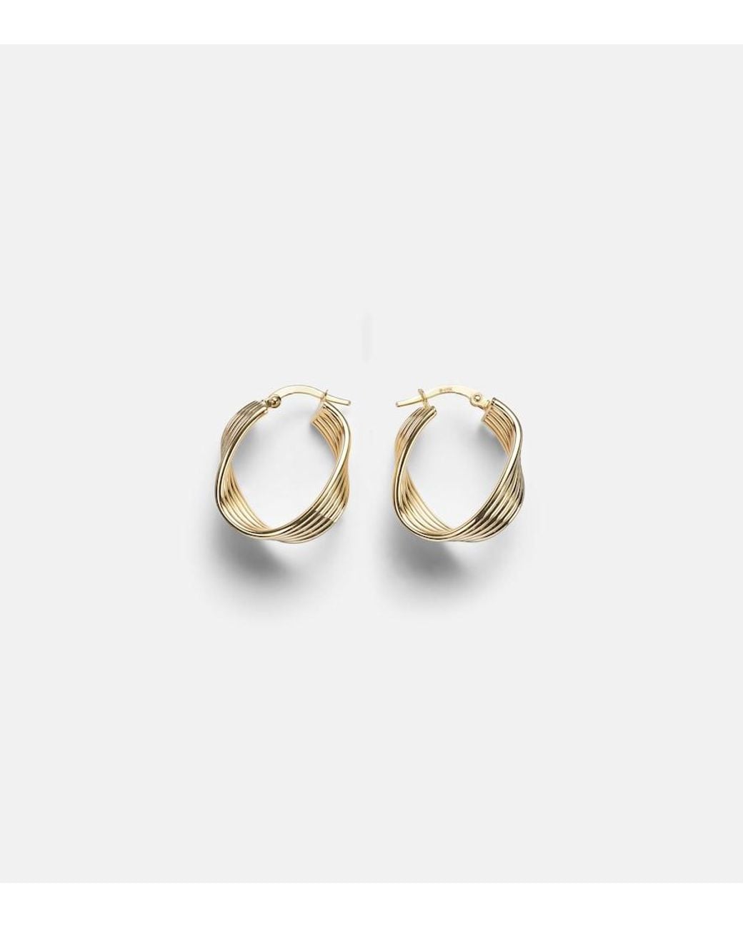 STONE AND STRAND White Swerve 10Kt Earrings