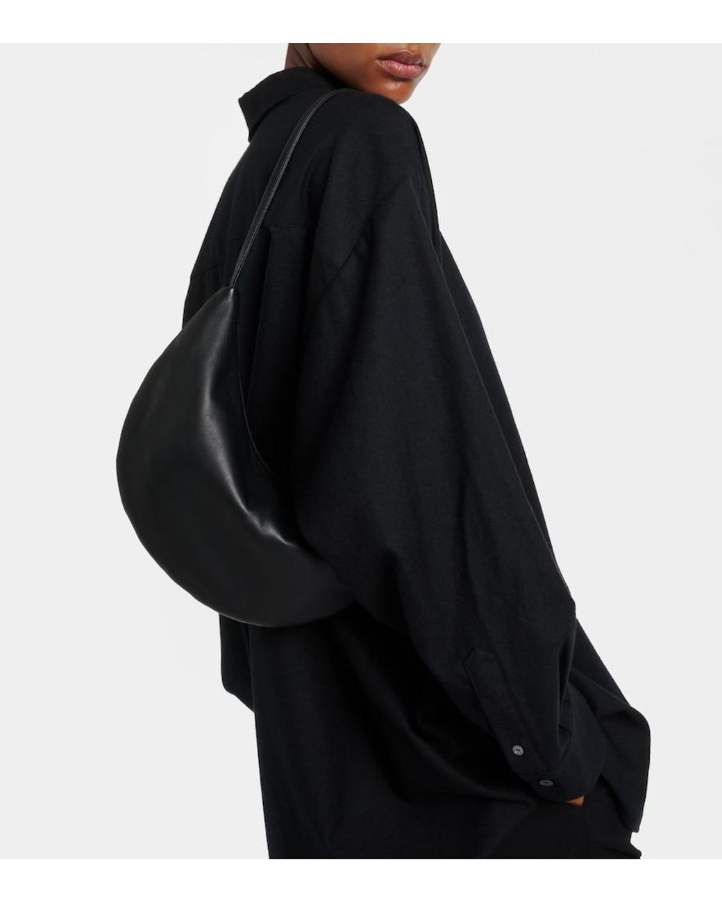The Row Black Schultertasche Izzy Aus Leder