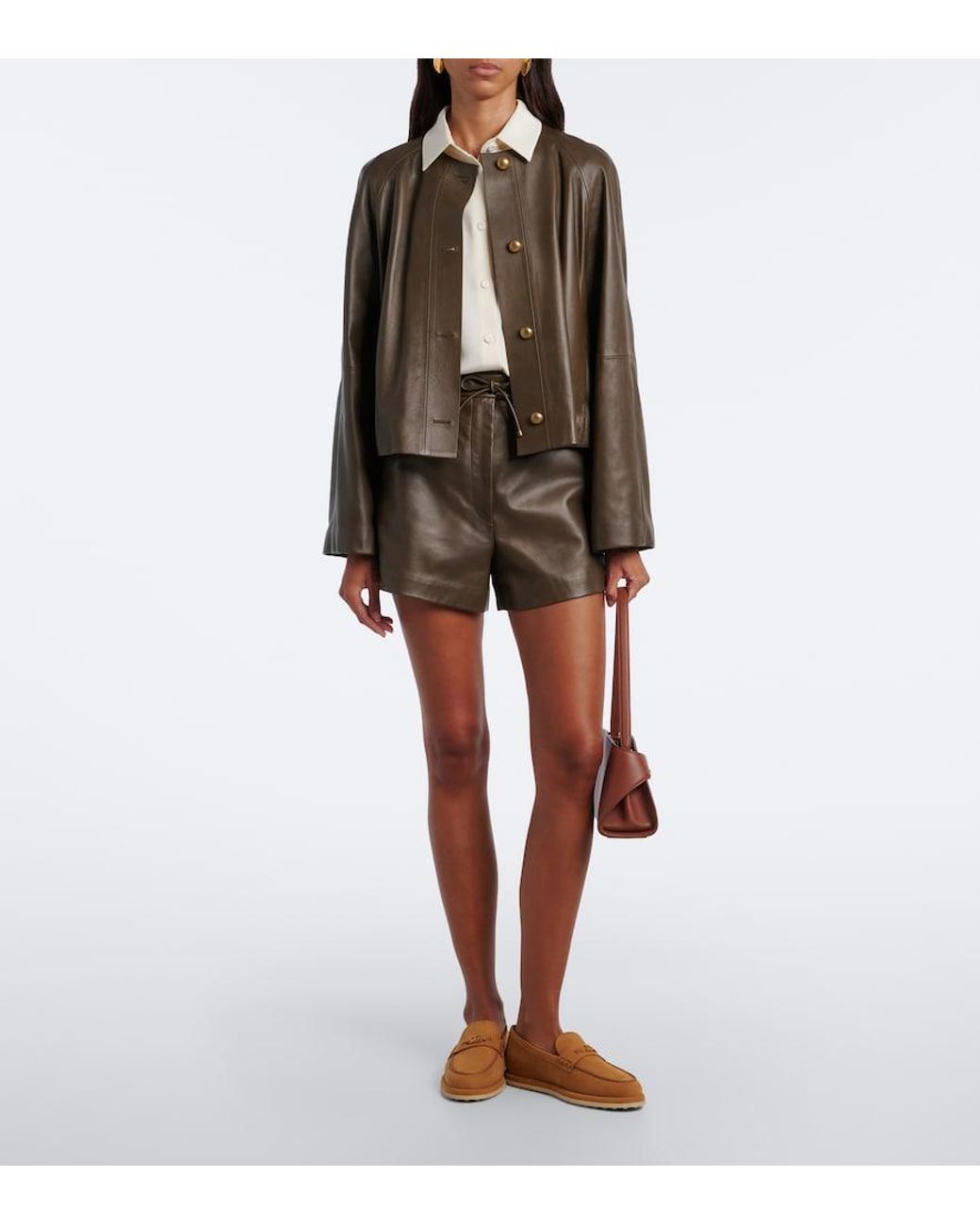 Tod's Brown T Timeless Leather Loafers