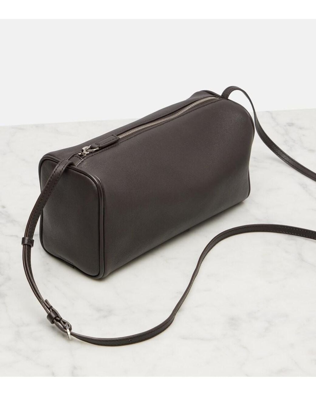 The Row Black Schultertasche '90S Aus Leder