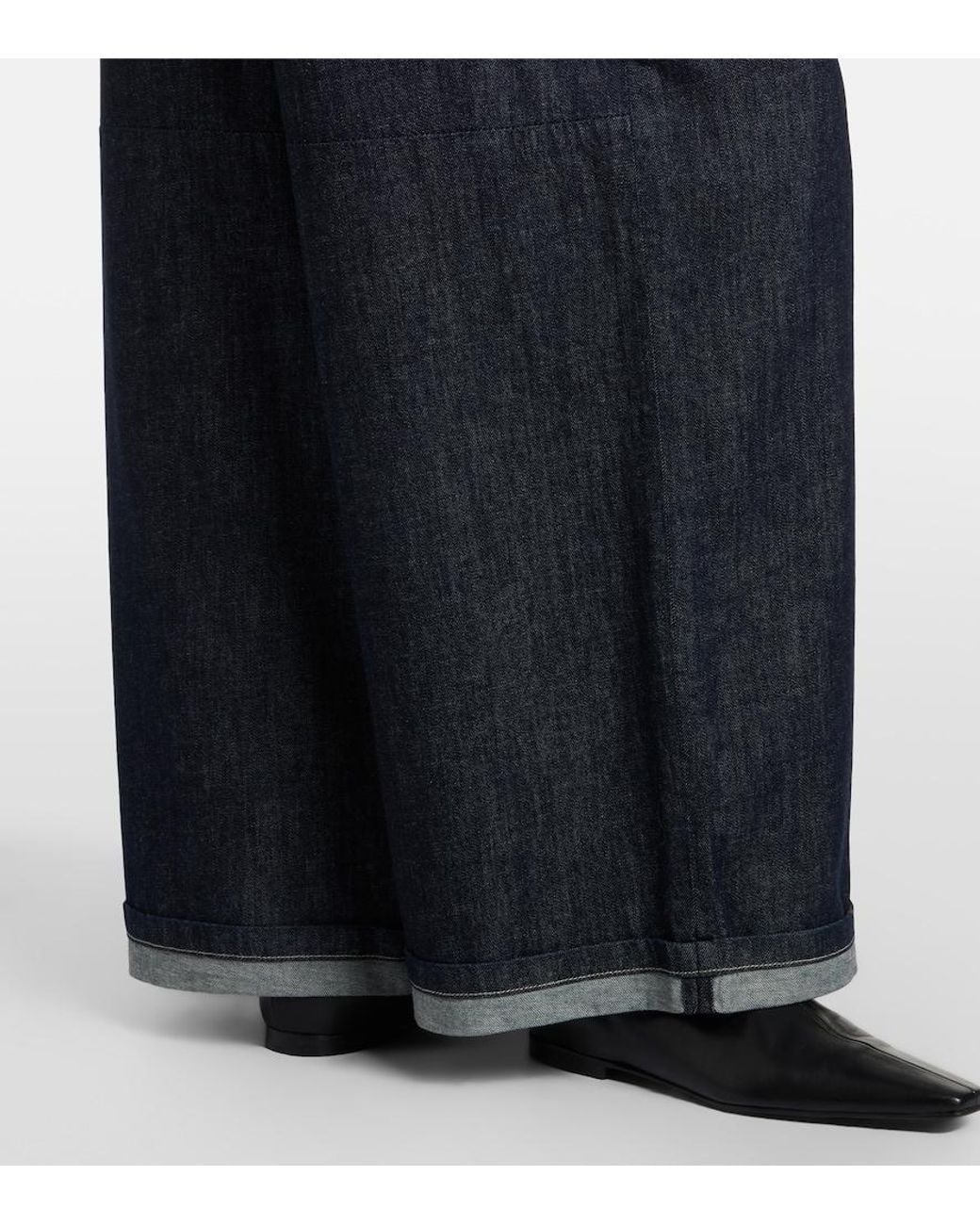 Max Mara Blue Wide-Leg Jeans