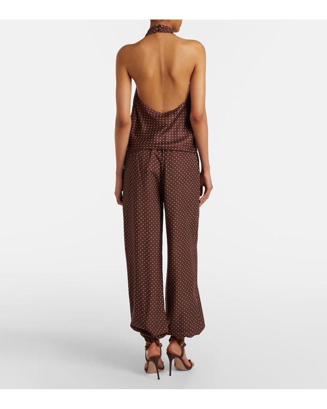 Posse Purple Evie Polka-Dot Balloon Pants