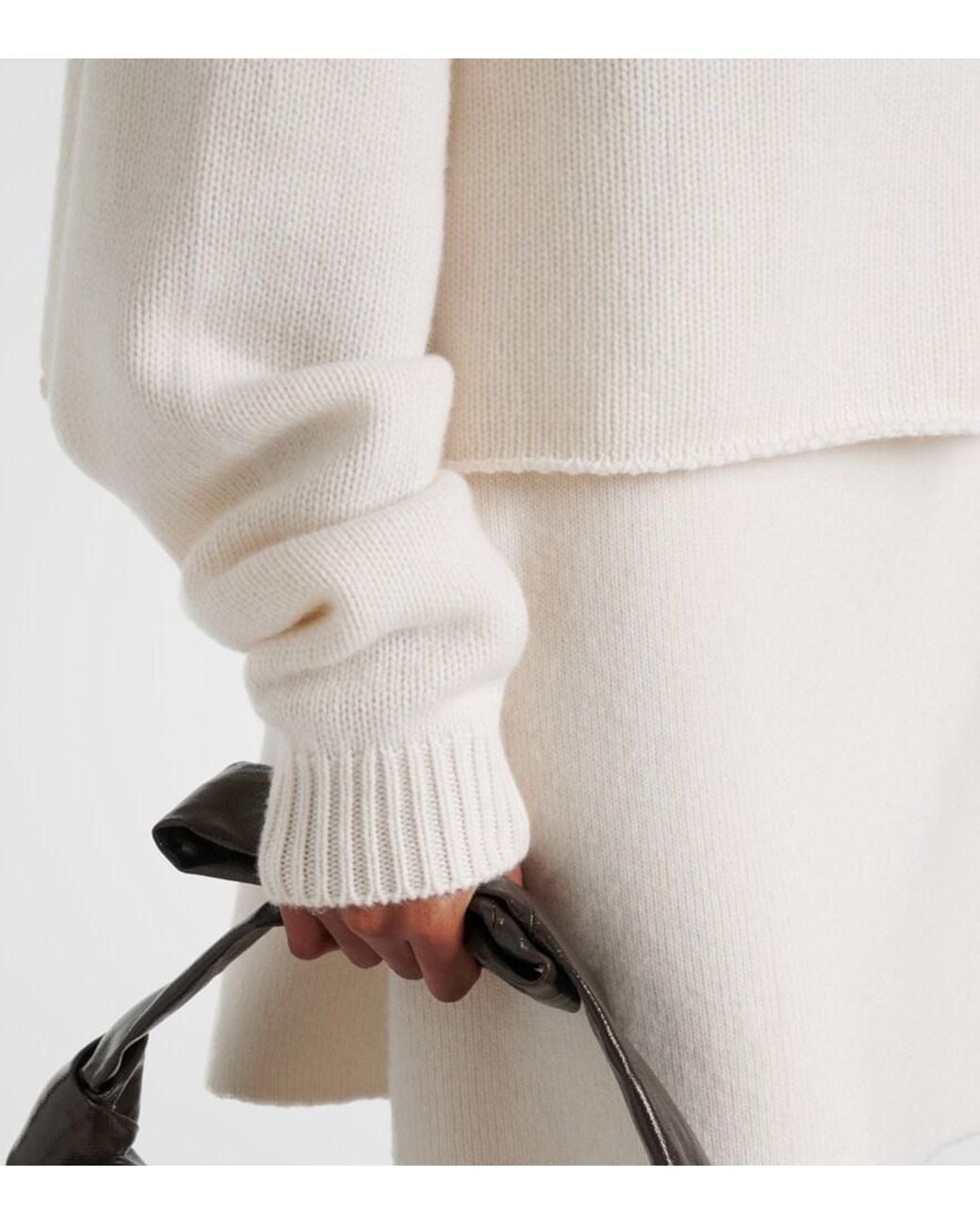 Lisa Yang White Cathie Cashmere Sweater