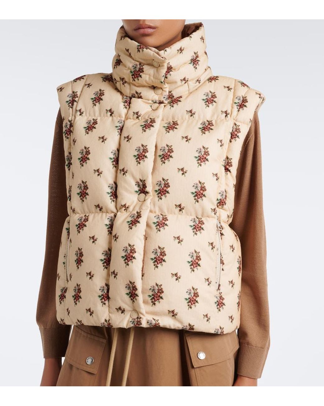 Moncler Brown Torcol Convertible Corduroy Down Jacket