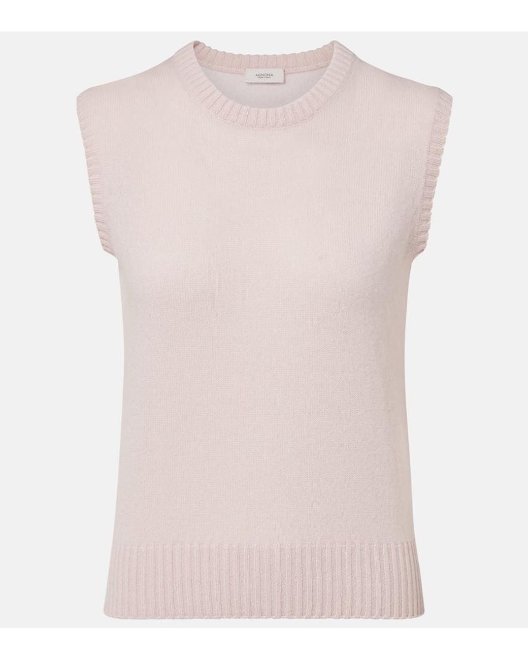 Agnona Pink Cashmere Vest