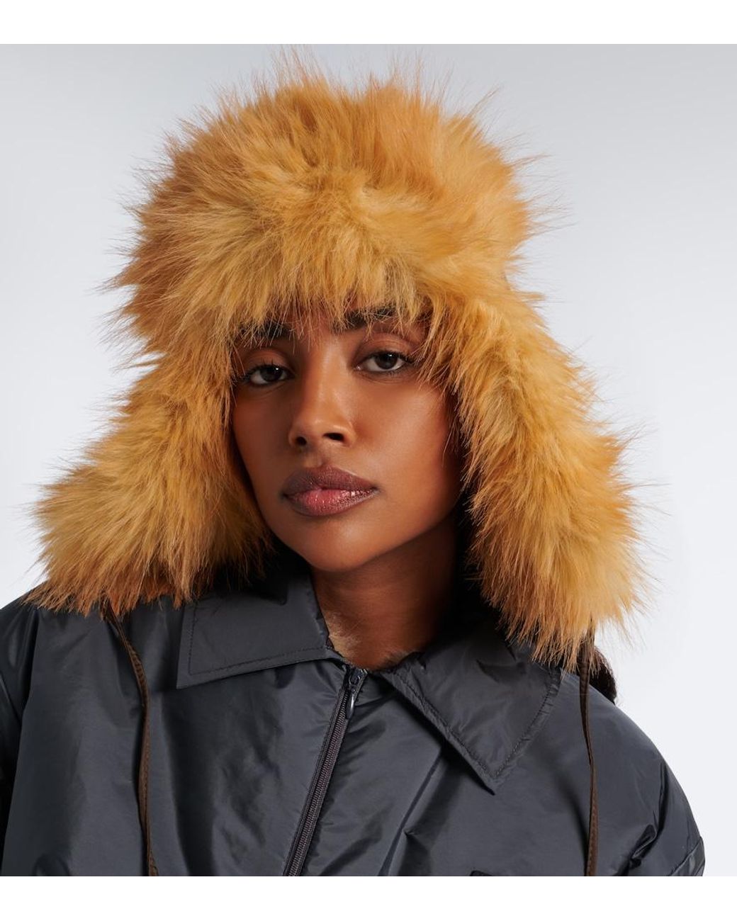 Miu Miu White Technical Aviator Hat