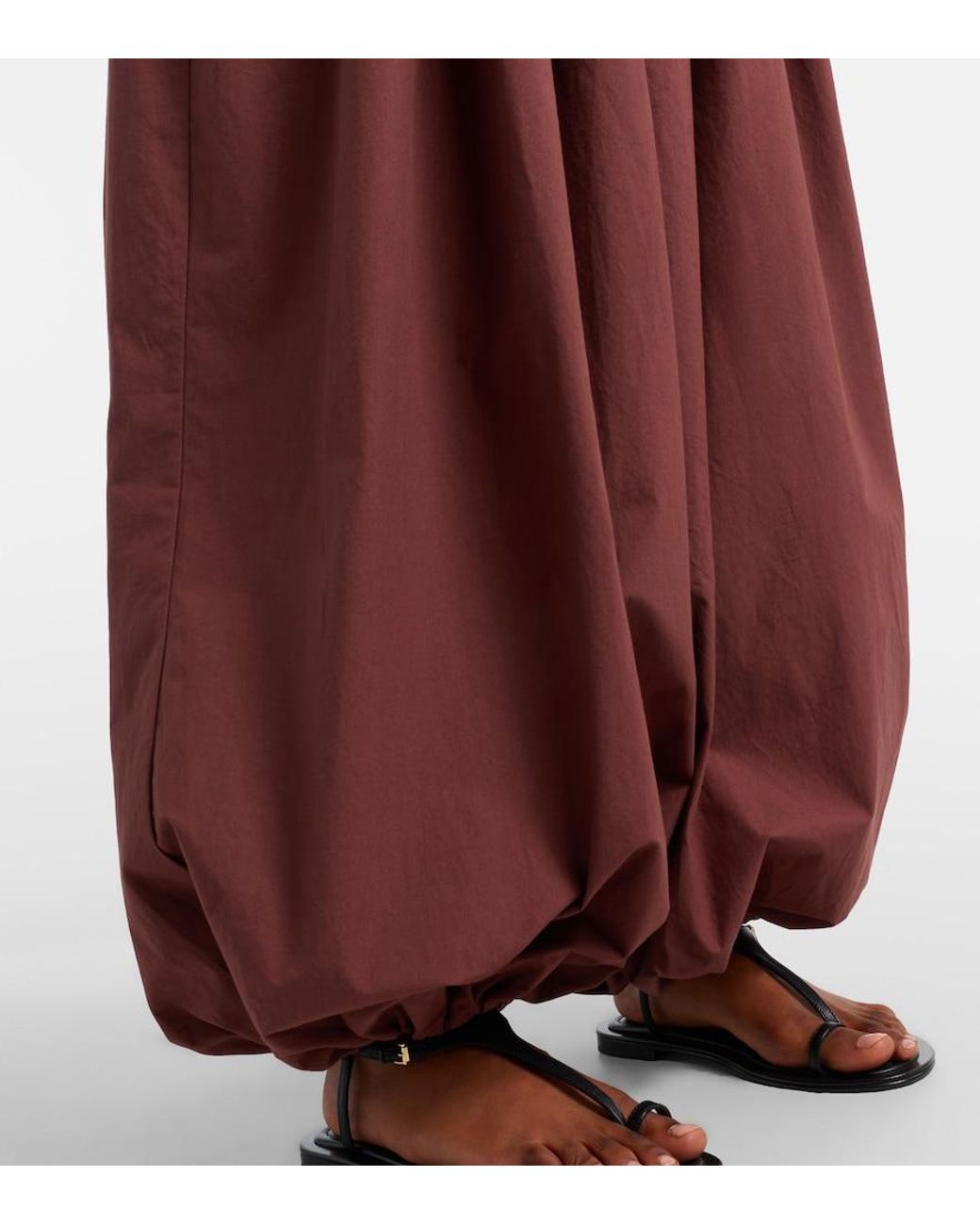 Christopher Esber Red Cotton Balloon Pants