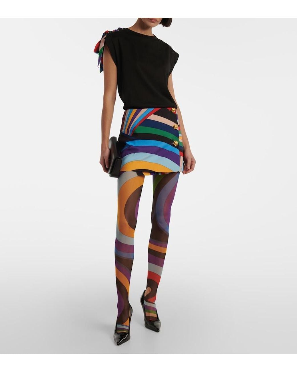 Emilio Pucci Blue Iride Tights