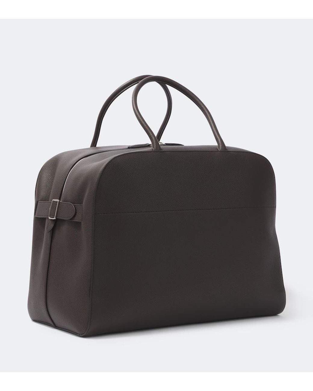 The Row Black Marco Leather Duffel Bag for men