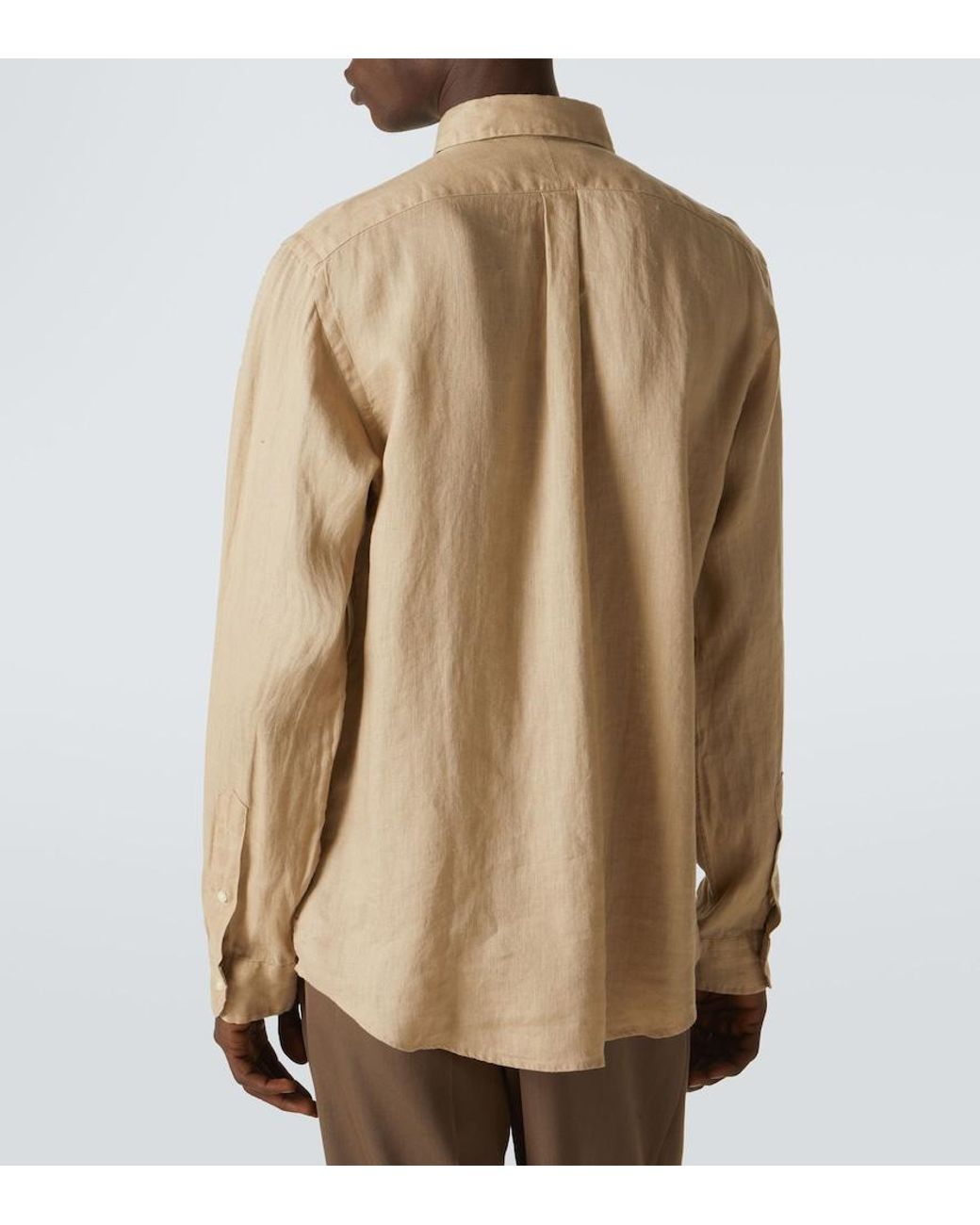 Polo Ralph Lauren Natural Linen Oxford Shirt for men