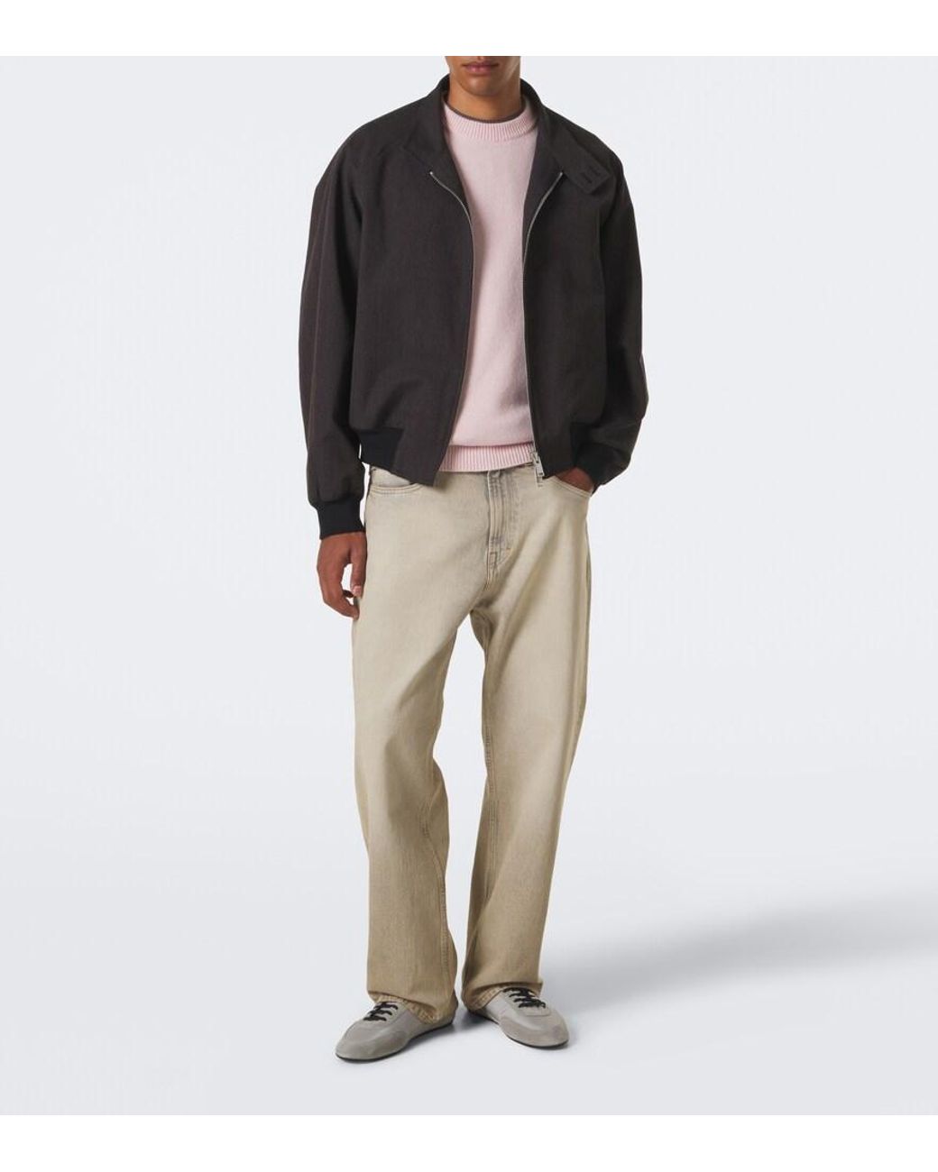 Stone Island Pink Compass Wool-Blend Sweater for men
