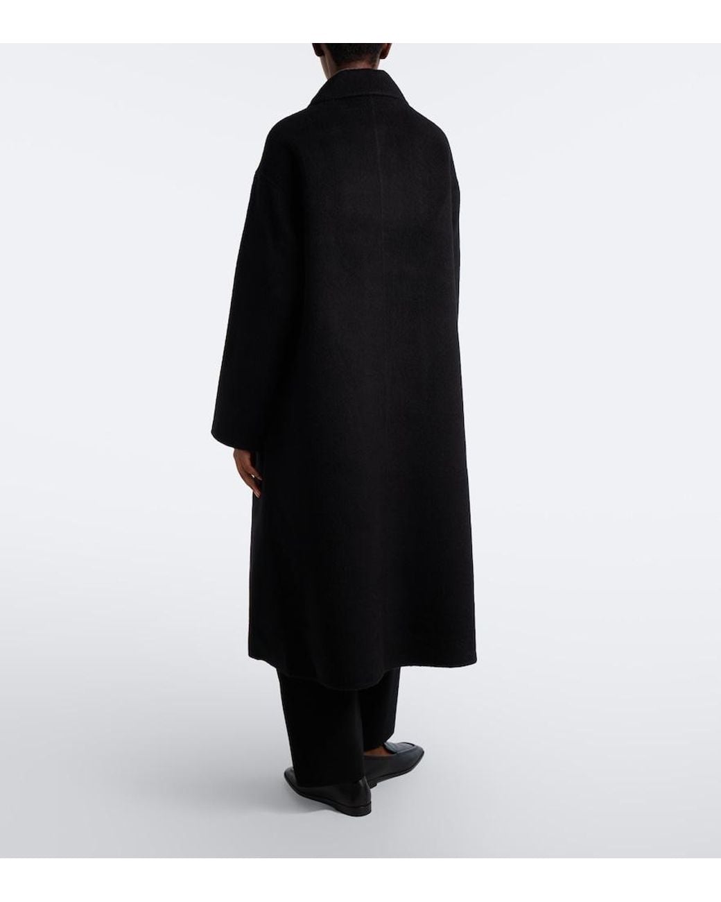 Lisa Yang Black Double Wool And Alpaca Coat