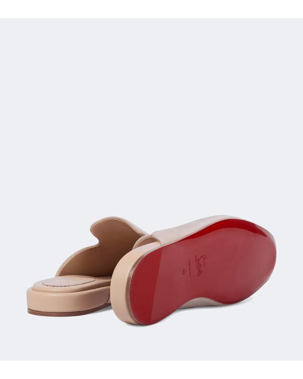 Christian Louboutin White Coolito Flat Mules for men
