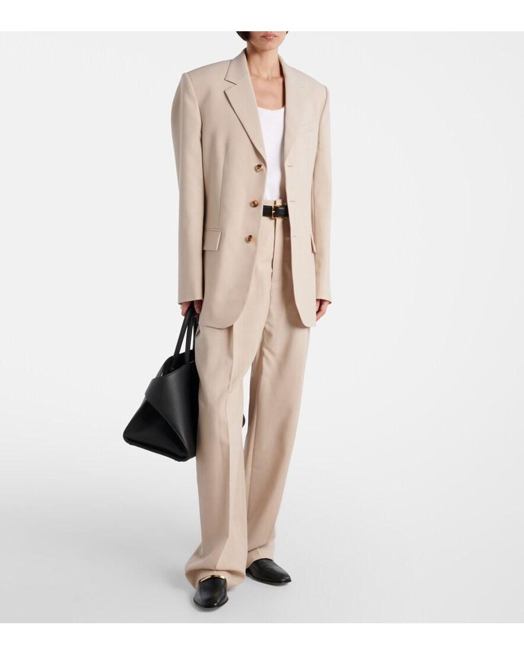 Wardrobe NYC Natural Virgin Wool Blazer