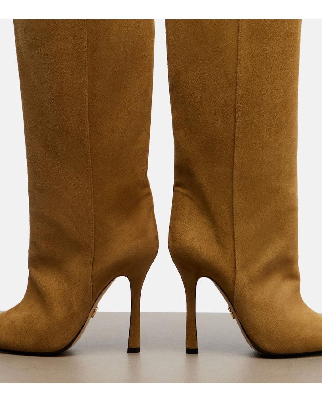 Gucci Brown Naomi Suede Knee-High Boots
