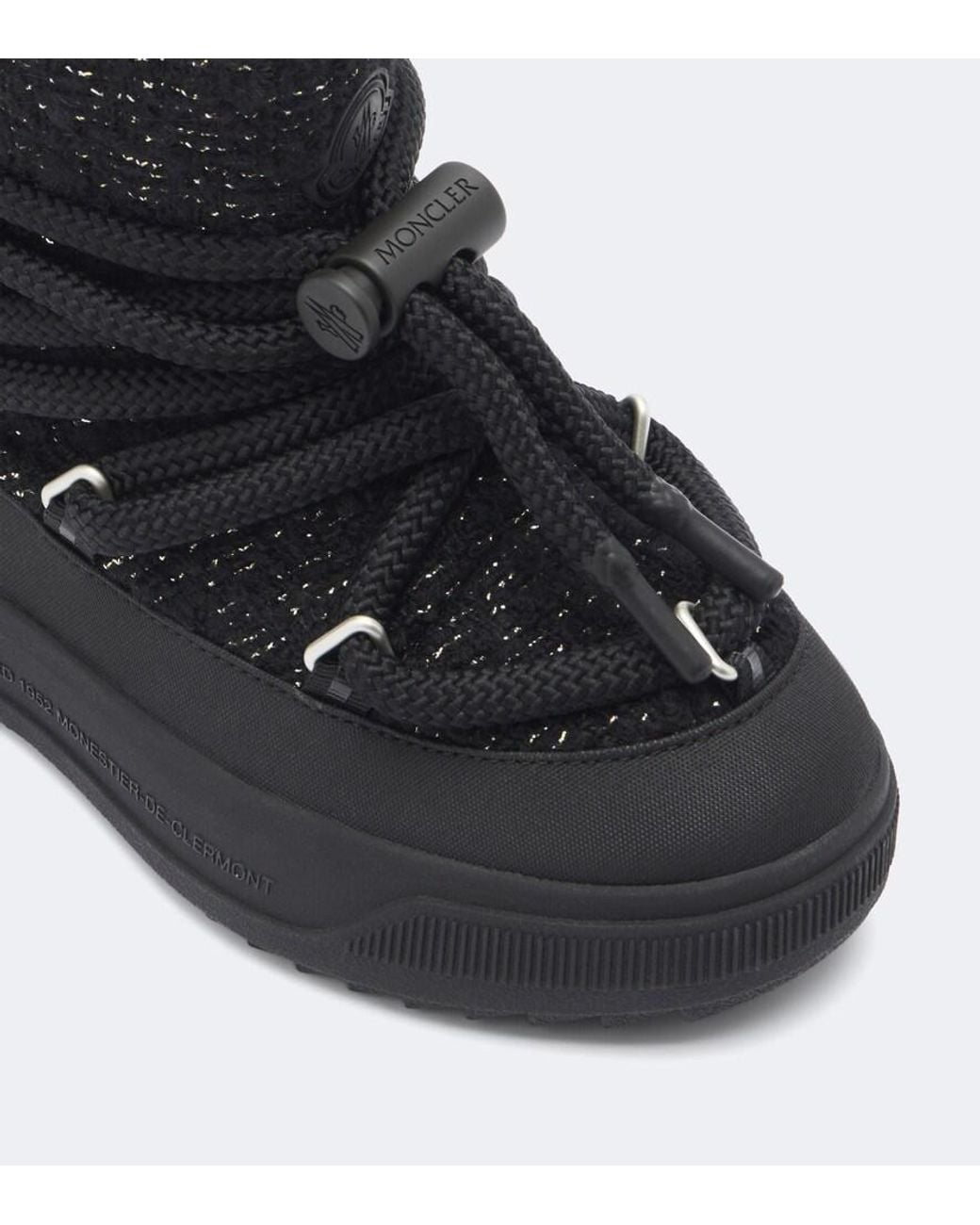 Moncler Black Altive Boucle Snow Boots