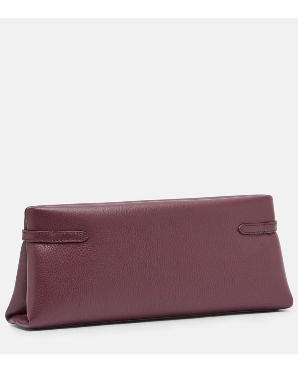 Brunello Cucinelli Purple Small Leather Clutch