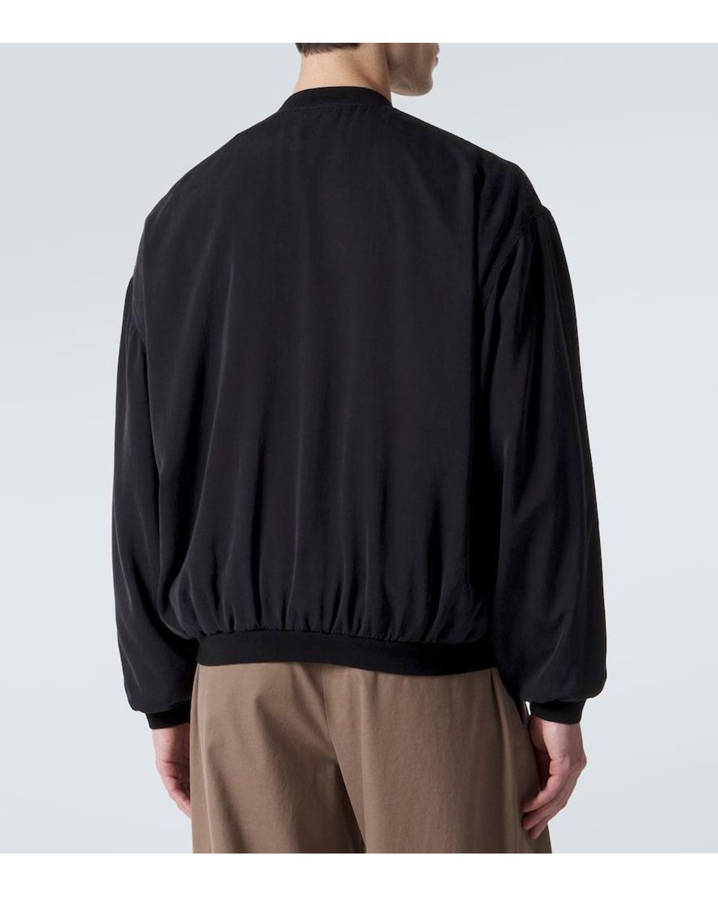 The Row Blue Uma Silk Jacket for men