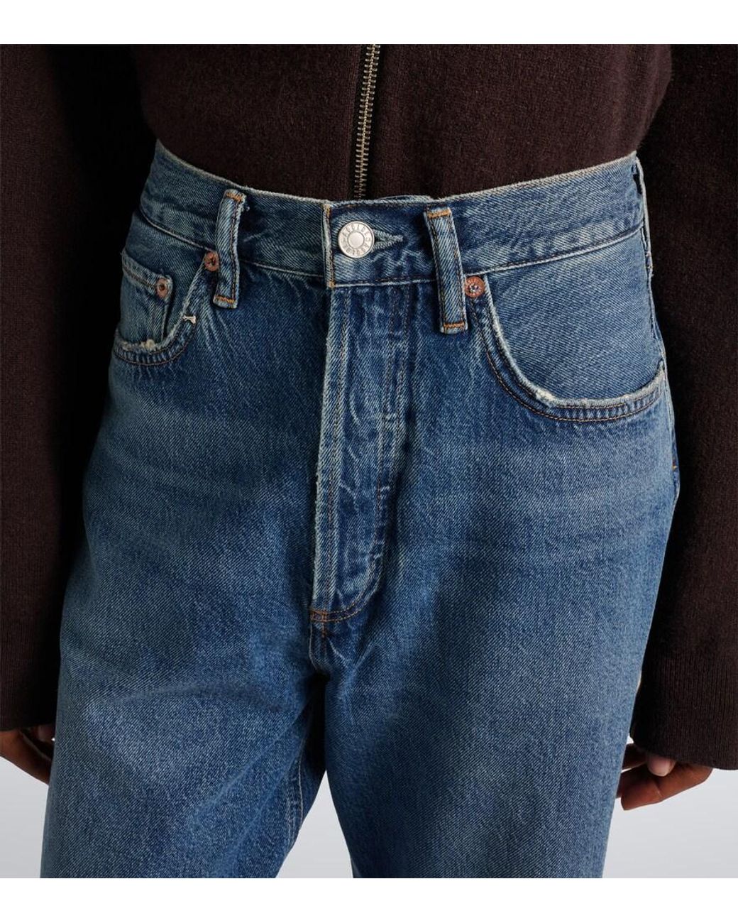 Agolde Blue Vintage Loose Straight Jeans
