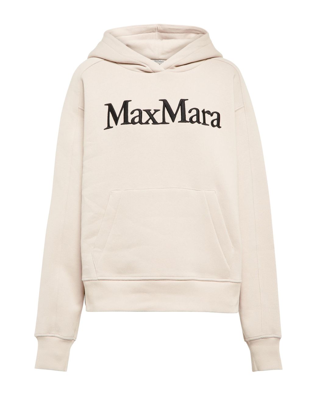 Max Mara Dandy Cotton-blend Hoodie in White | Lyst Canada