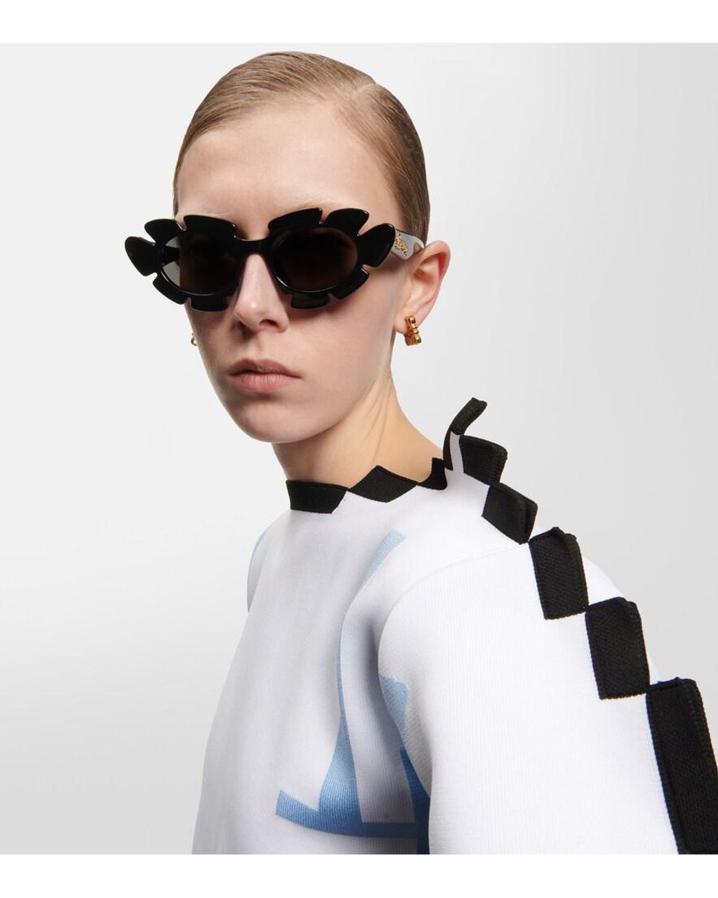 Loewe Black Curvy Sunglasses