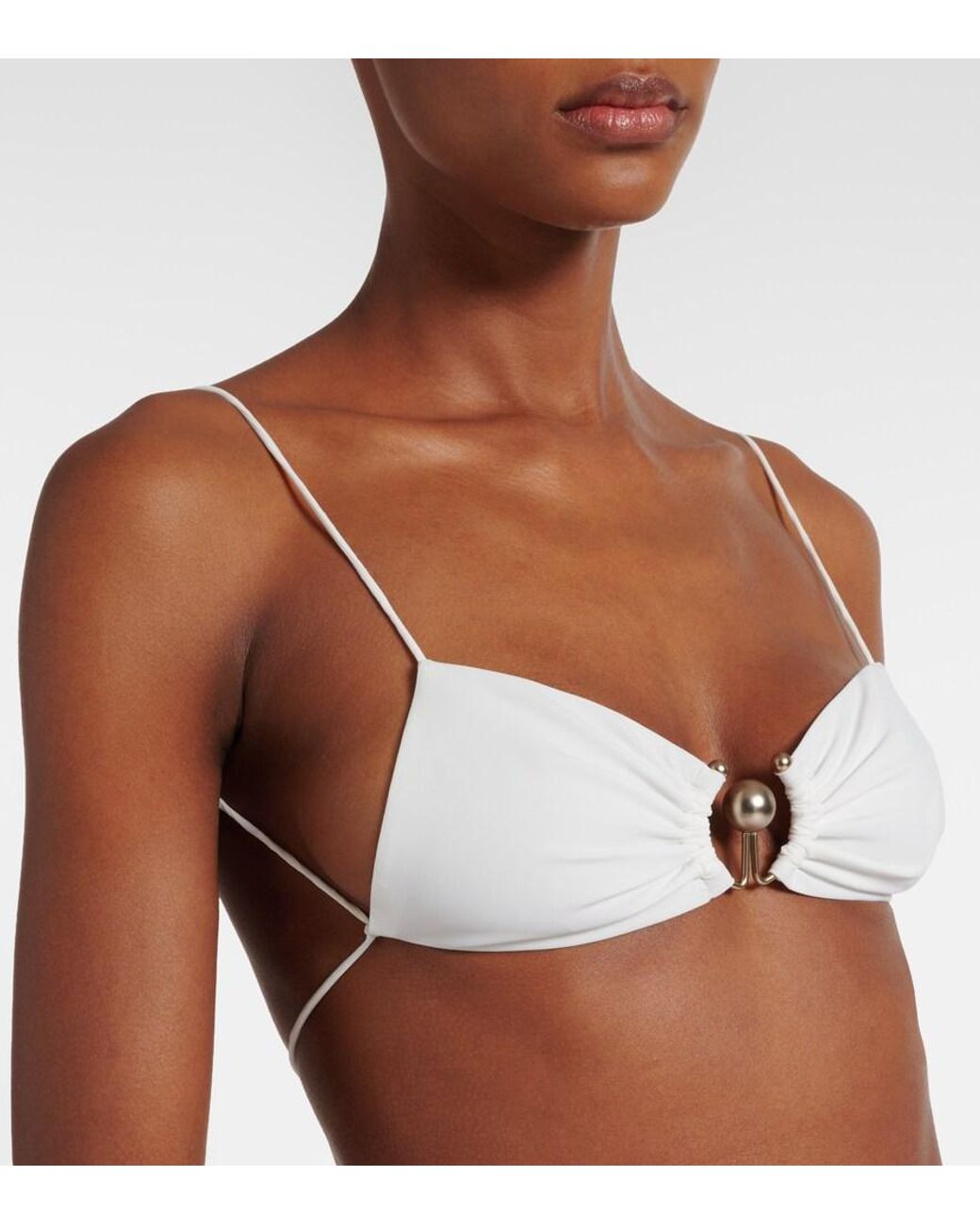 Christopher Esber White Bikini-Oberteil