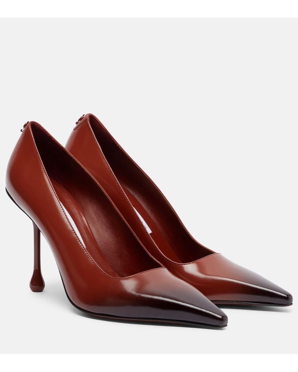 Jimmy Choo Red Ixia 95 Leather Pumps