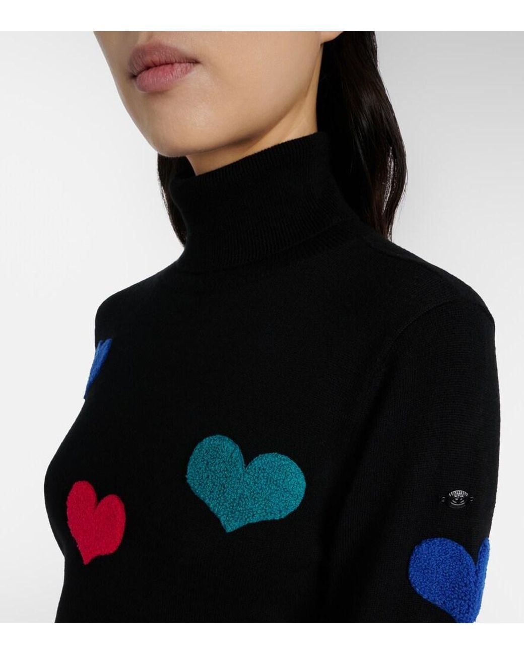 Goldbergh Black Bacio Embellished Turtleneck Sweater