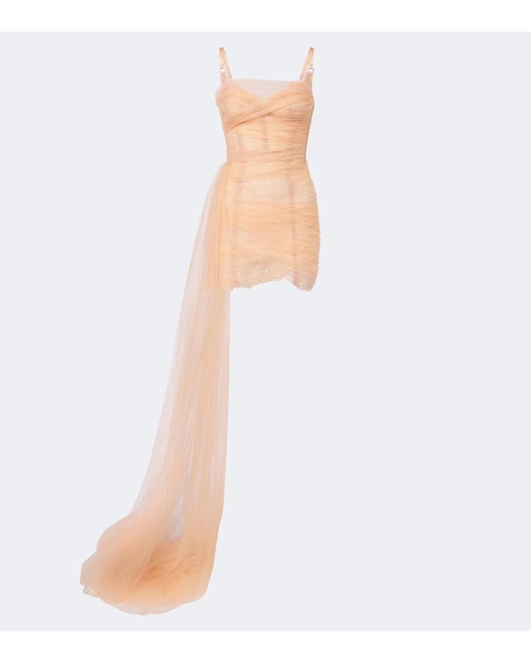 Maria Lucia Hohan White Elsinora Tulle Corset Minidress
