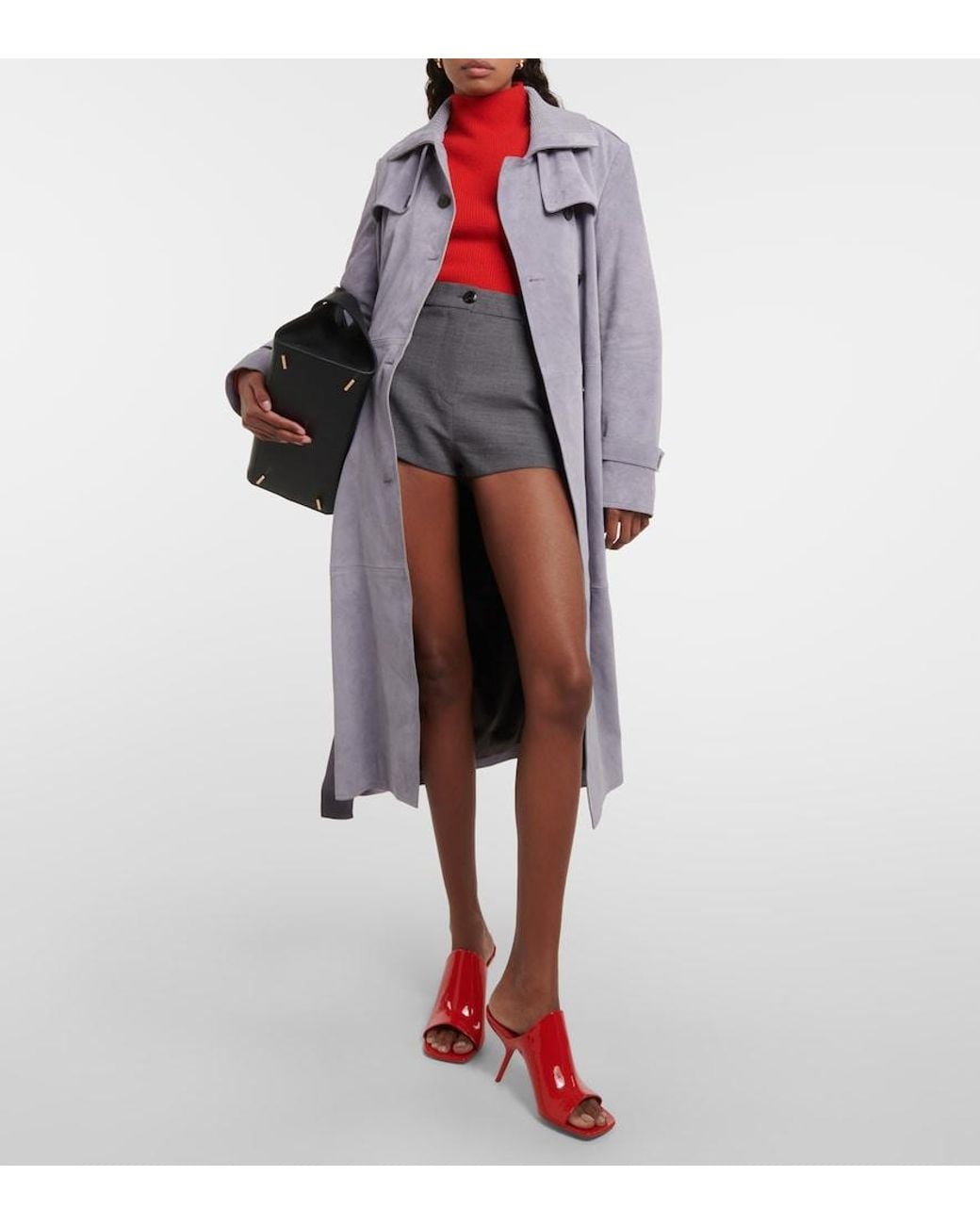 Ferragamo Red Era Patent Leather Mules