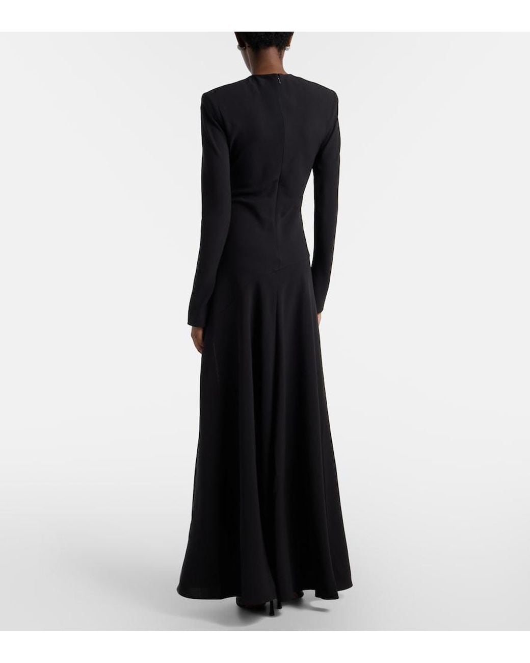 Rachel Gilbert Black Amari Embellished Gown