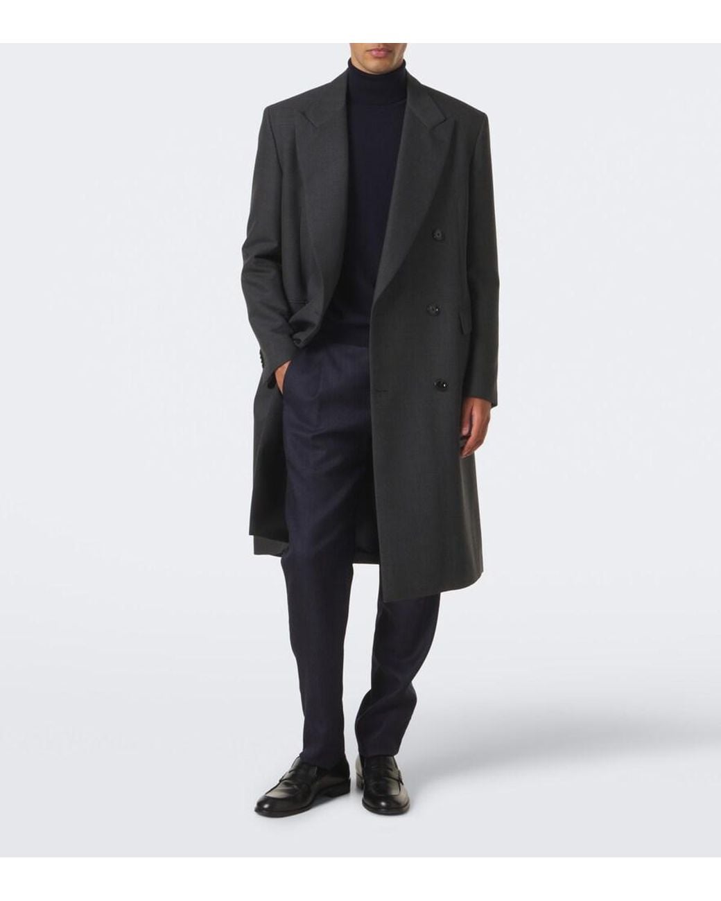 Lardini Blue Wool Slim Pants for men