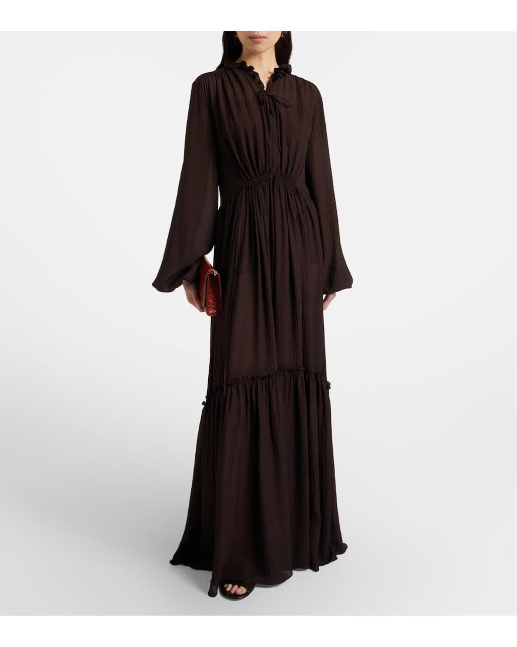 Joseph Black Lotus Maxi Dress