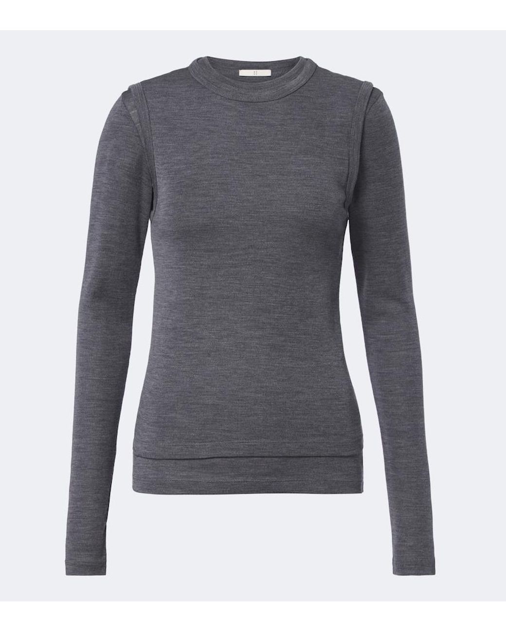 Rohe Gray Layered Wool Sweater