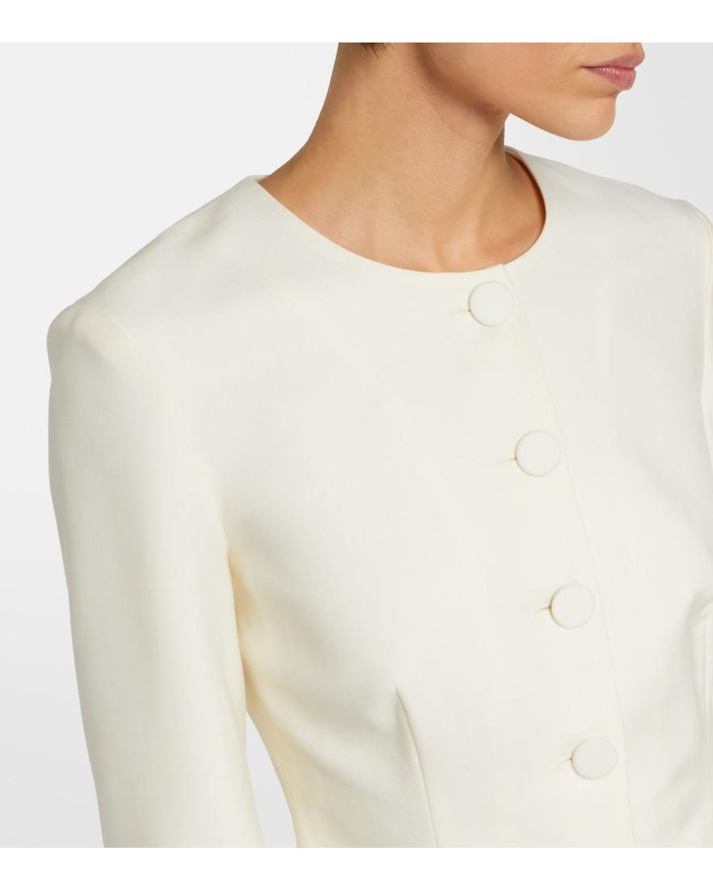 Posse White Elspeth Wool Jacket