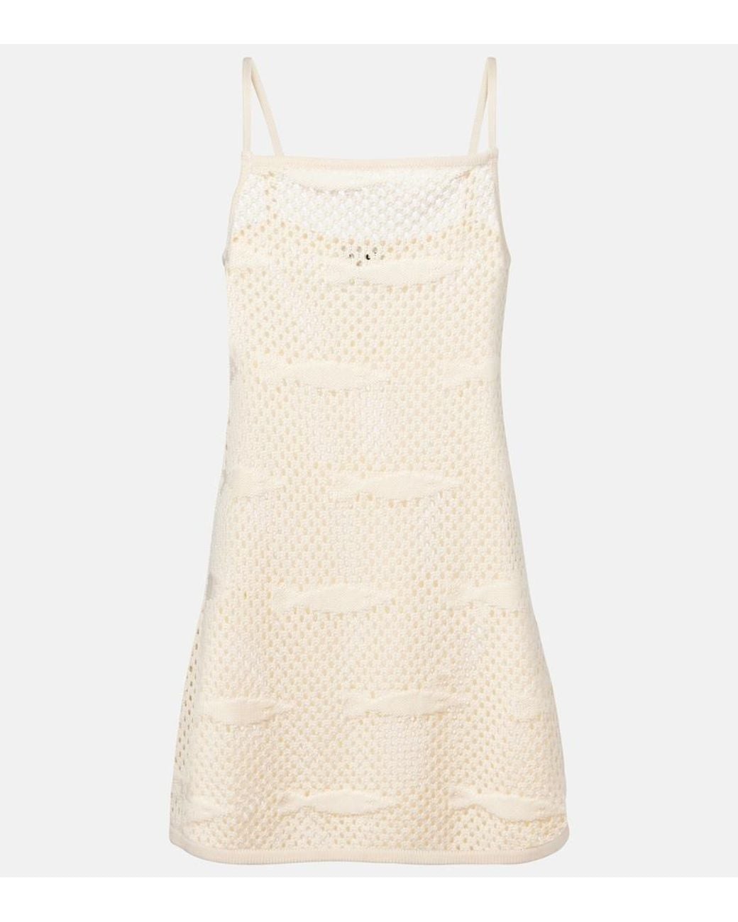 Staud Natural Rio Crochet Cotton Beach Dress